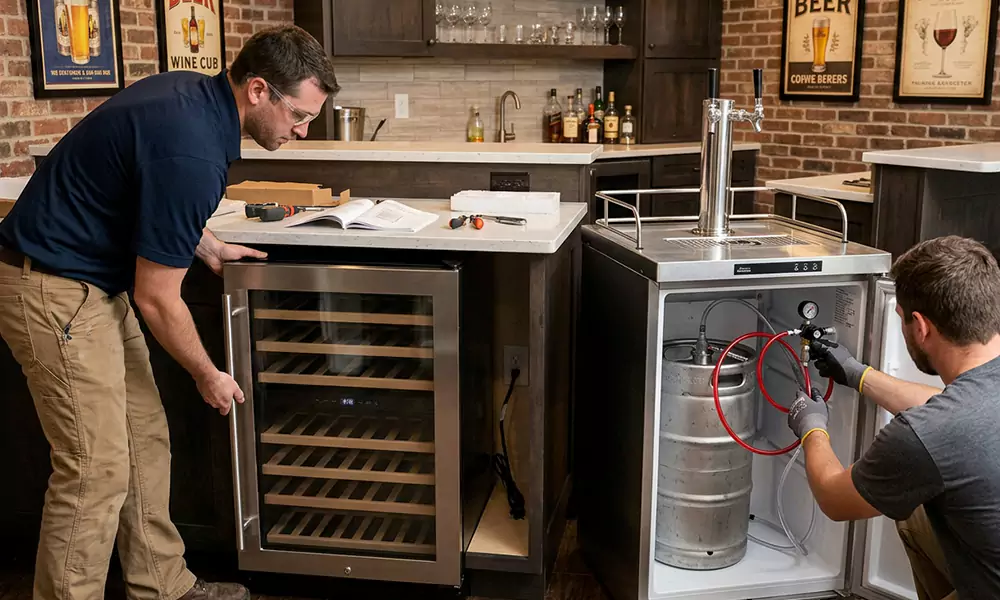 Wine Cooler and Kegerator Installation in Castro Valley, CA